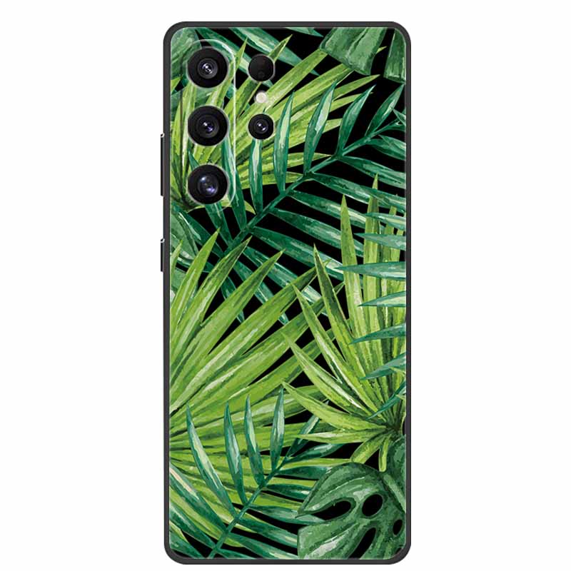 For Samsung Galaxy S26 Ultra Case Cute Floral Black Luxury Soft Silicone Back Cover For Samsung S26 Ultra Cases GalaxyS26 Ultra