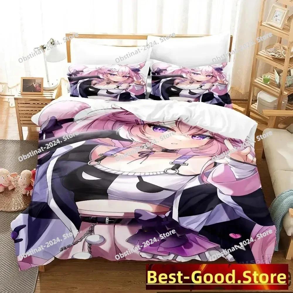 Top Anime Nyatasha Nyanners Bedding Set Printed Bed Set With Pillowcase Bed Duvet Cover Soft Single Double Queen Super King Size
