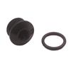 Universal Black Alloy Aluminum 10 AN 10 -AN 5/8" ORB Socket Plug with O ring
