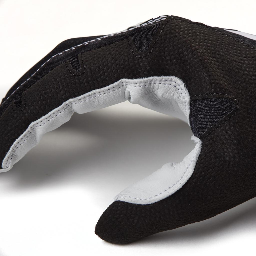 adidas Diamond King Leather Batting Size Large 3.0 Gloves, Black/White,