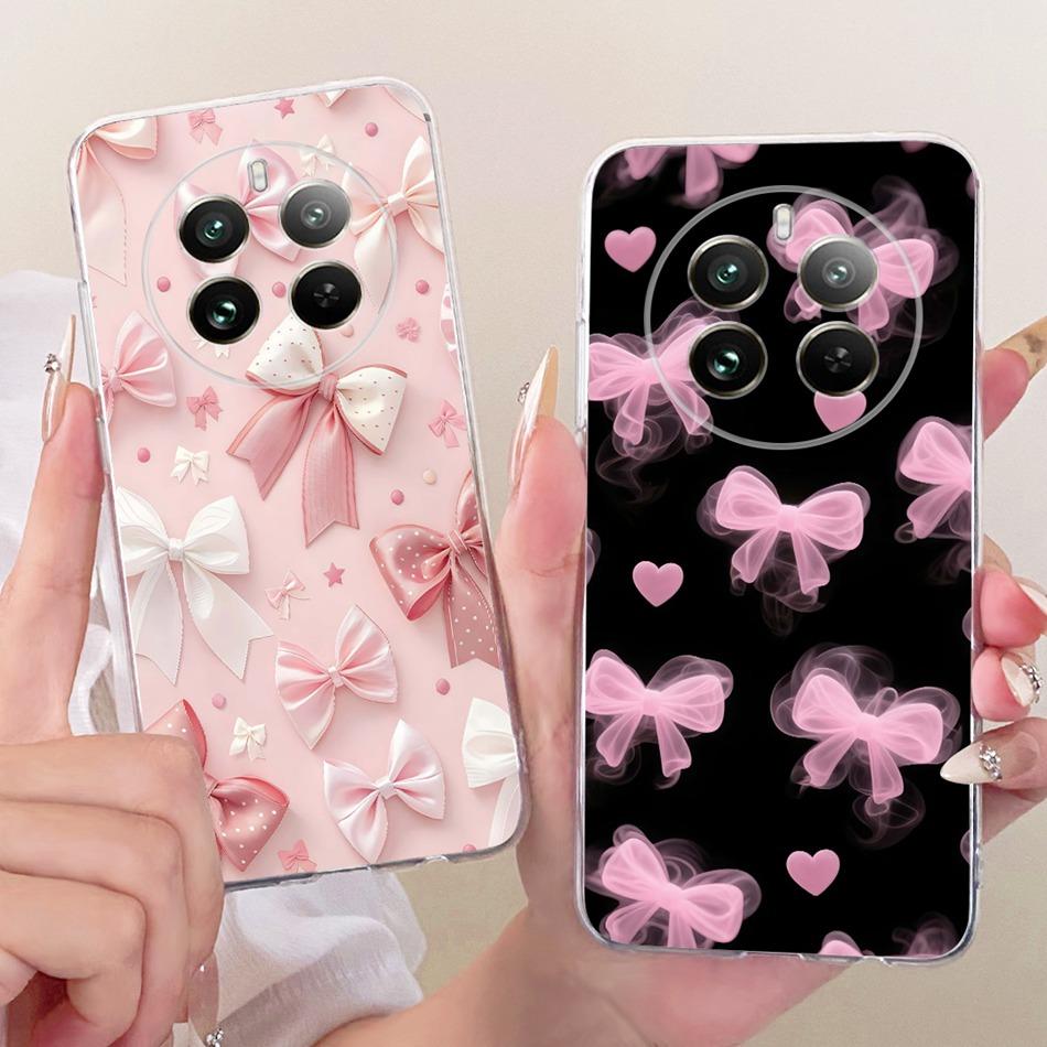 For Realme 12+ 12X 12 5G Cute Flower Butterfly Cat Painted Case For Realme12 5G 12 Plus 12X 12Plus Soft Silicone TPU Phone Cases