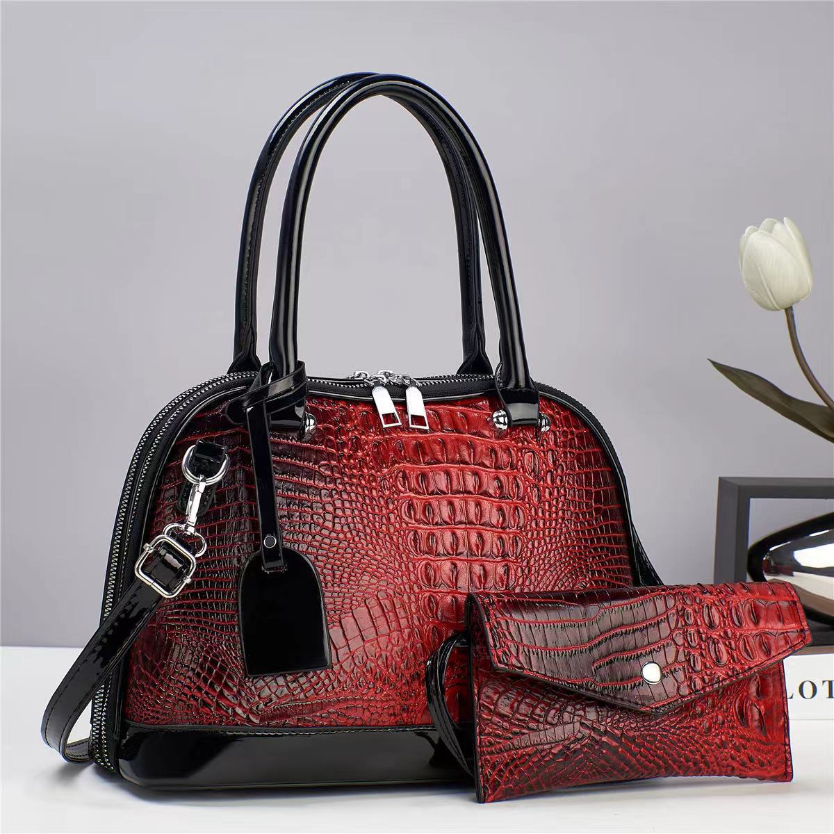 

Женская сумка-тоут, модная, большая вместительная кожаная сумка через плечо, женская сумка через плечо в стиле ретро, повседневная, портативная, женская, дизайнерская сумка