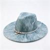European and American fashion top hat new western cowboy hat men's and women's party jazz hat outdoor sun protection hat