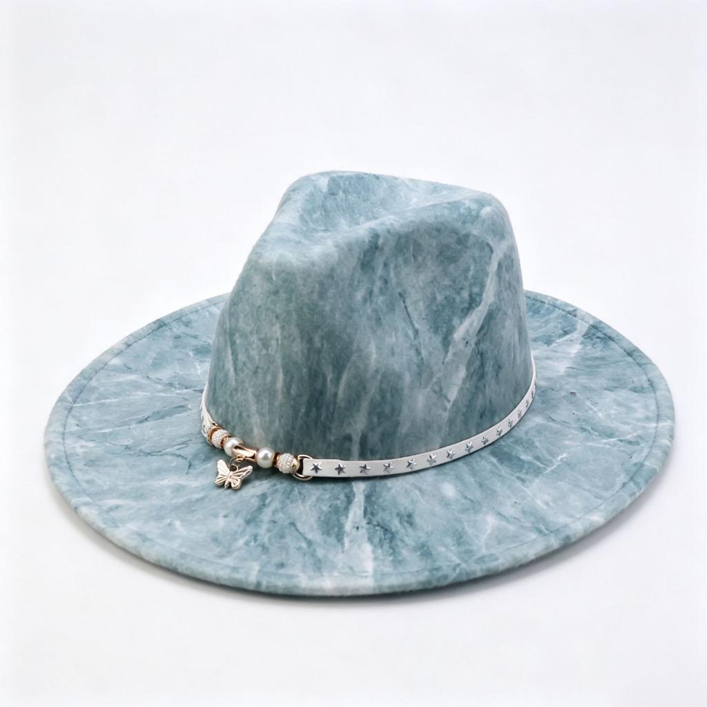 European and American fashion top hat new western cowboy hat men's and women's party jazz hat outdoor sun protection hat