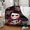 1pc Joker Why So Serious Cartoon Blanket,Portable Throw for Travel & Camping, All Season Cozy Blanket,Ideal Gift