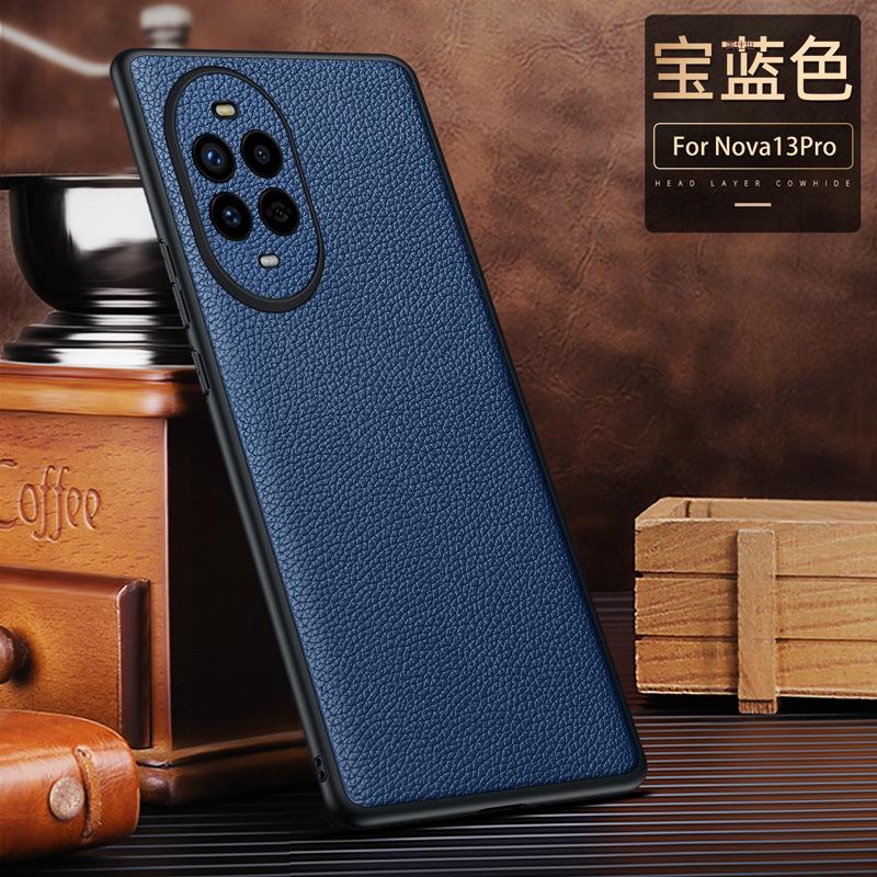 Applicable to Huawei Nova13pro mobile phone case, lychee pattern 11ultra all-inclusive 12pro anti-drop business leather case
