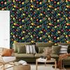 Ladybugs Navy Blue and Sea Blue Wallpaper for Living Room and Bedroom 50x1000