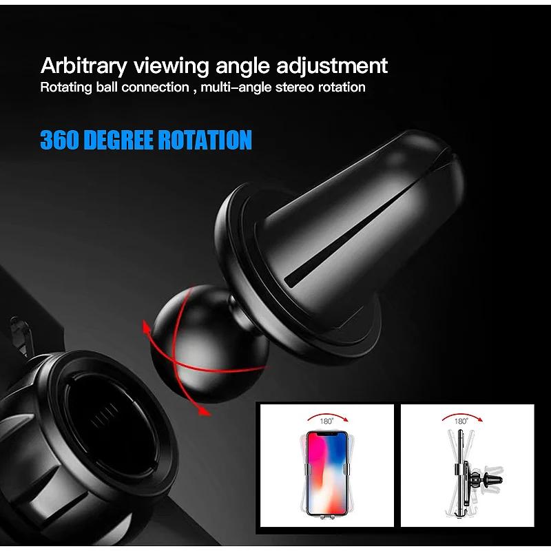 GLC GLB ABS Gravity Phone Holder Car Air Vent Clip Mount Smartphone Stand For Mercedes Benz AMG E S C A B Class GLE GLS CLS GLC