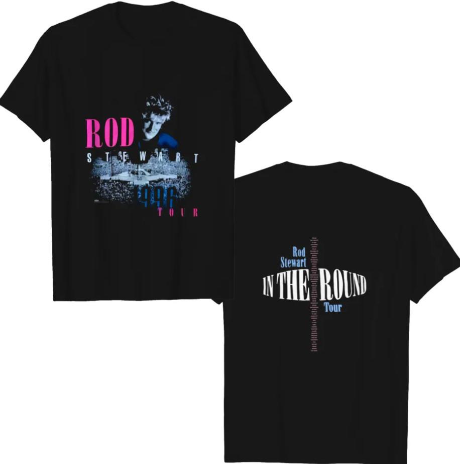 Vintage Rod Stewart British Pop Rock Singer Tour In The Round Tshirt Unisex T-Shirt S