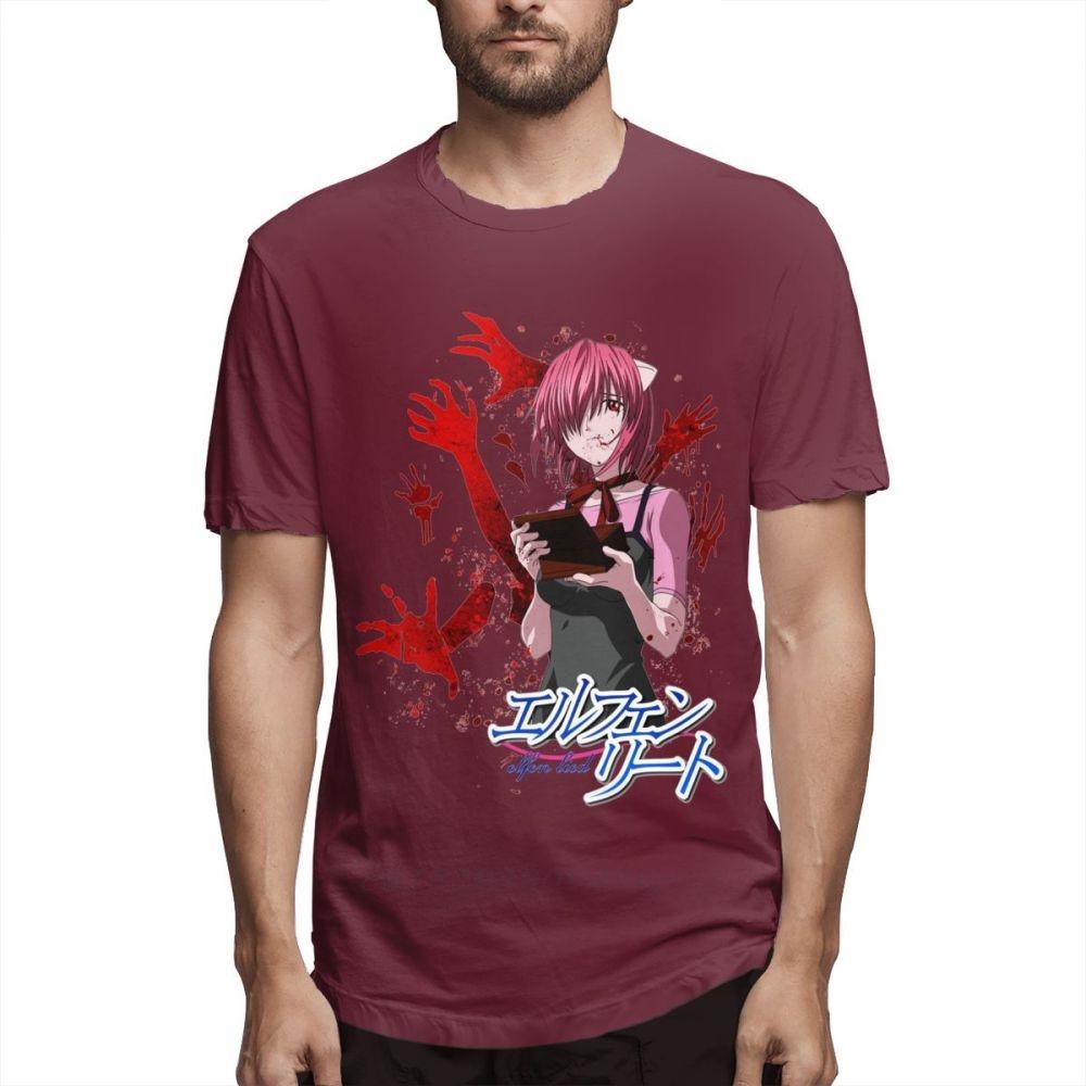 

Cool Design Elfen Lied Anime T Shirt HighQ Print Camiseta 100 Cotton Big Size Homme Tee Shirt Guys Punk Designer Streetwear S