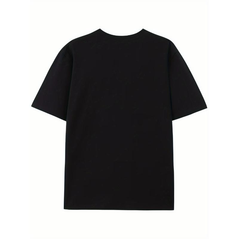 European Sizes Vibrant Christian Quote Graphic Tee - Soft, Breathable, Short Sleeve, Summer Fashion, Men's Outfit,