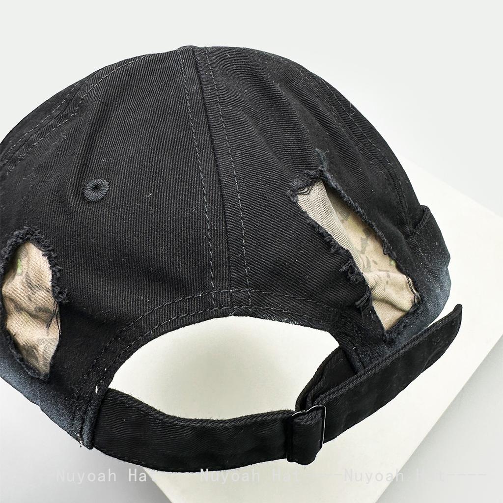 And Women Niche Style Patchwork Embroidered Stars Baseball Caps Sun Protection Personalized All-Match Street Style Peaked Hats Fashion Broken Ins