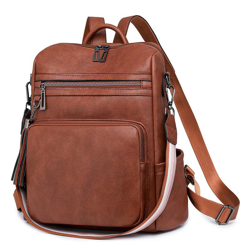 Winter new retro fashion women's backpack large capacity backpack women's backpack