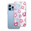 Ozon Popular Ins Wind Black and White Flower Transparent Mobile Phone Case Apple 17Pro Ultra-thin Anti-drop Soft Case iPhone16