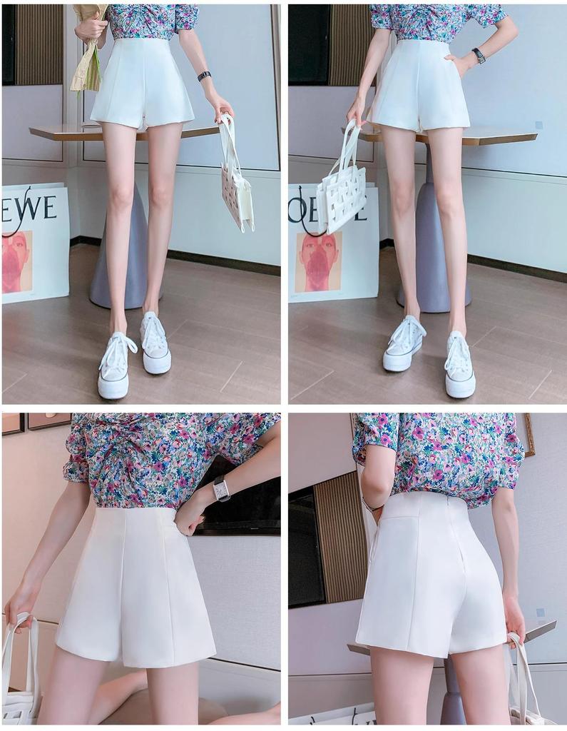 2024 Spring Korean-Style High Waist Loose Fit Women's Shorts