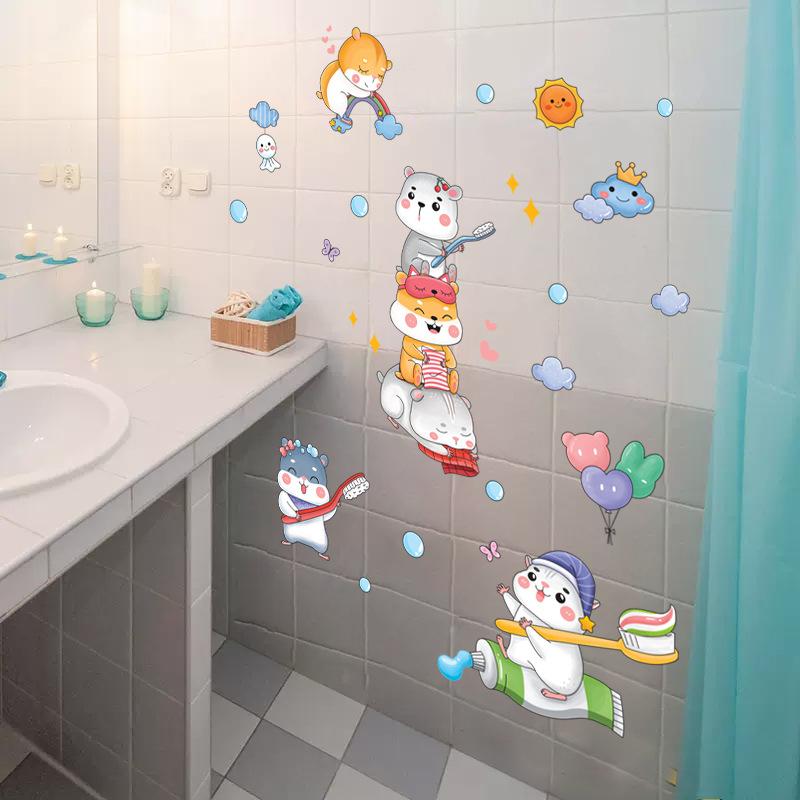 

Хомяк самоклеящиеся украшения для детского сада наклейки на стену для комнаты мультяшные наклейки на стену животное 45*60