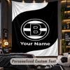 TapestryBorussia Mönchengladbach Custom Name Text Personalized Wall Hanging Tapestry Home Wall Decor