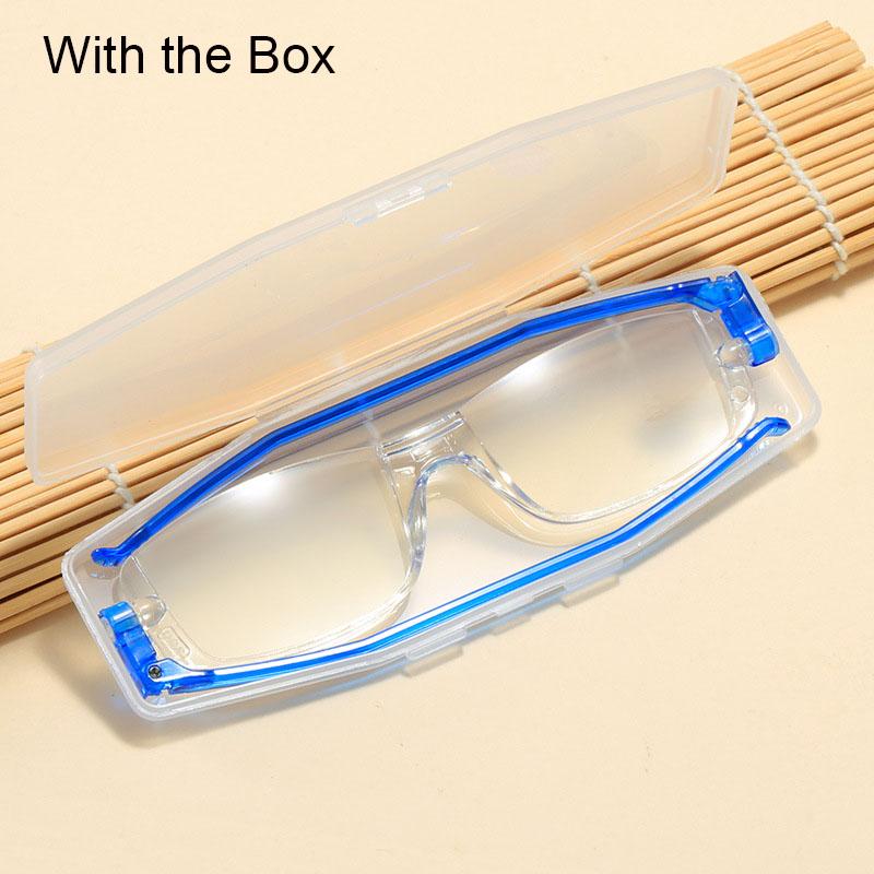 Trendige Blaulichtfilter-Lesebrille für Damen Ermüdungsresistente Lesebrille mit Federscharnier Leichte randlose Brille