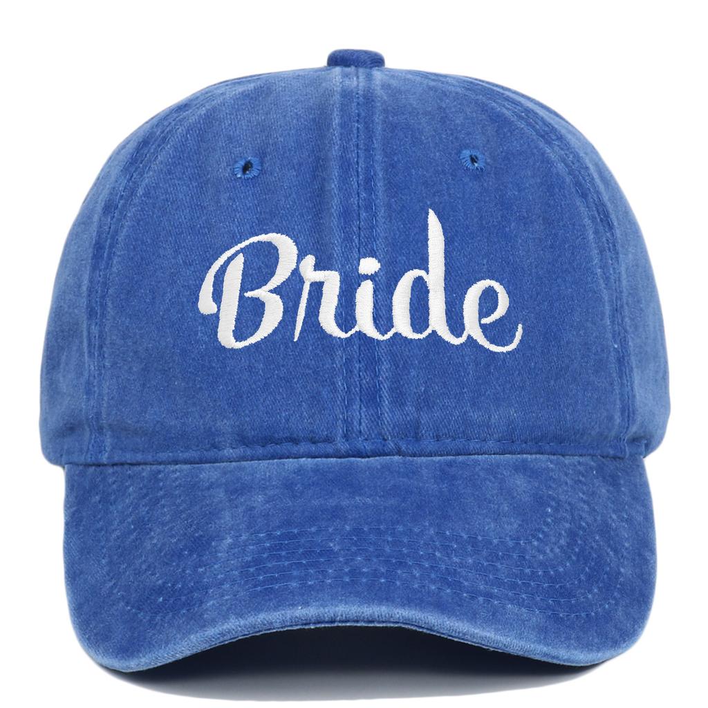 Retro Washed Cotton Bride Groom Baseball Cap Outdoor Sunshade Solid Color Logo Vintage Soft Top Duck Tongue Cap