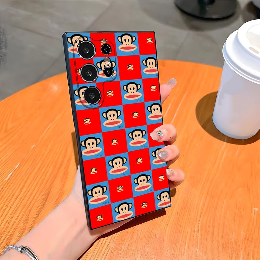 P-Paul F-Frank Big Mouth Monkey Phone Case For Samsung S26 S25 Ultra S24 S23 Fe S22 S20 S21 Plus A54 A34 A53 A16 Back Cover