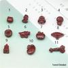 Natural Cinnabar & Purple Gold Sand Ruyi Basket DIY Accessories
