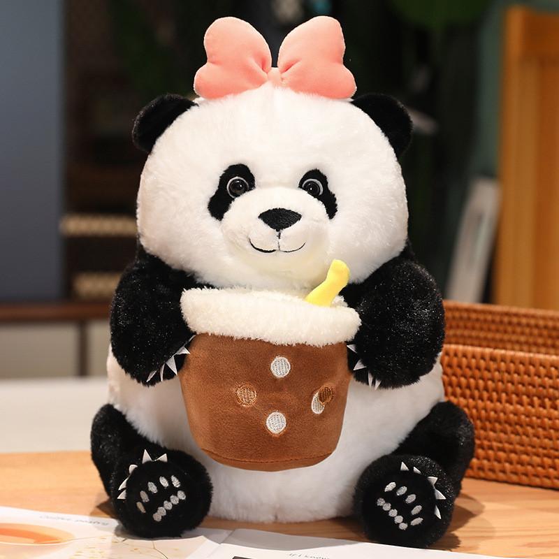 Panda Toy Plush Cute Cartoon Girl Child Cushion Birthday Holiday Gift Dolls