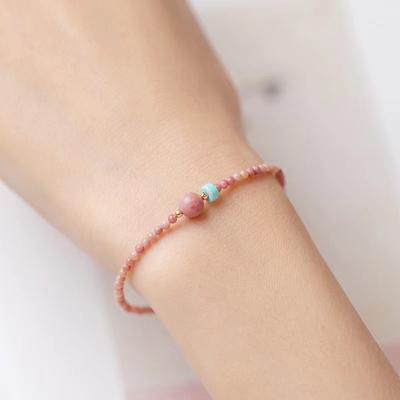 Pulseira de energia natural redonda ágata pedra ágata pulseira feminina pulseira feita à mão ioga joias