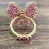 New Diamond Butterfly Finger Ring Mobile Phone Holder 360 Rotating Universal Desktop Bracket Phone Accessories 5