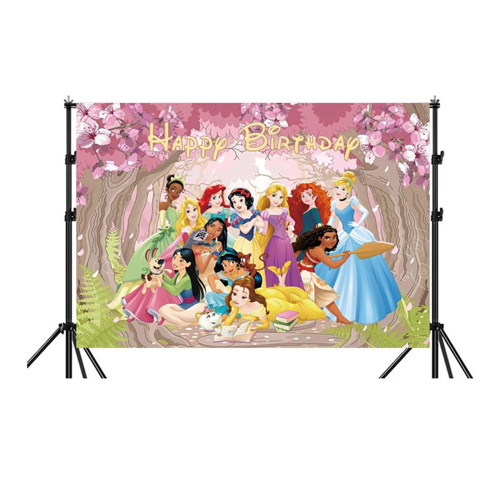 Frozen Background Decoration Banner For Festive Events With Cartoon Design For Party Decor
