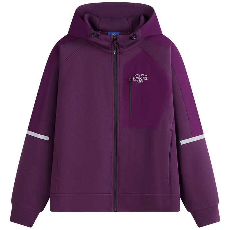 

NVG·YOUNG Men s Spliced Hooded Sweatshirt L