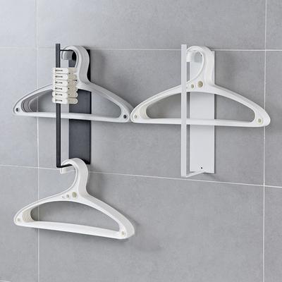 Home No-Stanzen Metall Kleiderbügel Lagerung Rack Handtuch Platzsparend Organizer