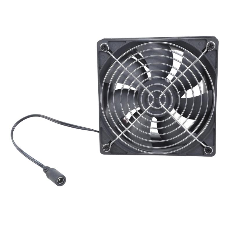 Wentylator wyciągowy 12 cm 5 V Cichy wentylator kanałowy Wyciąg powietrza Wentylacja Nadmuch powietrza Wyciągowego Wentylator z regulatorem prędkości