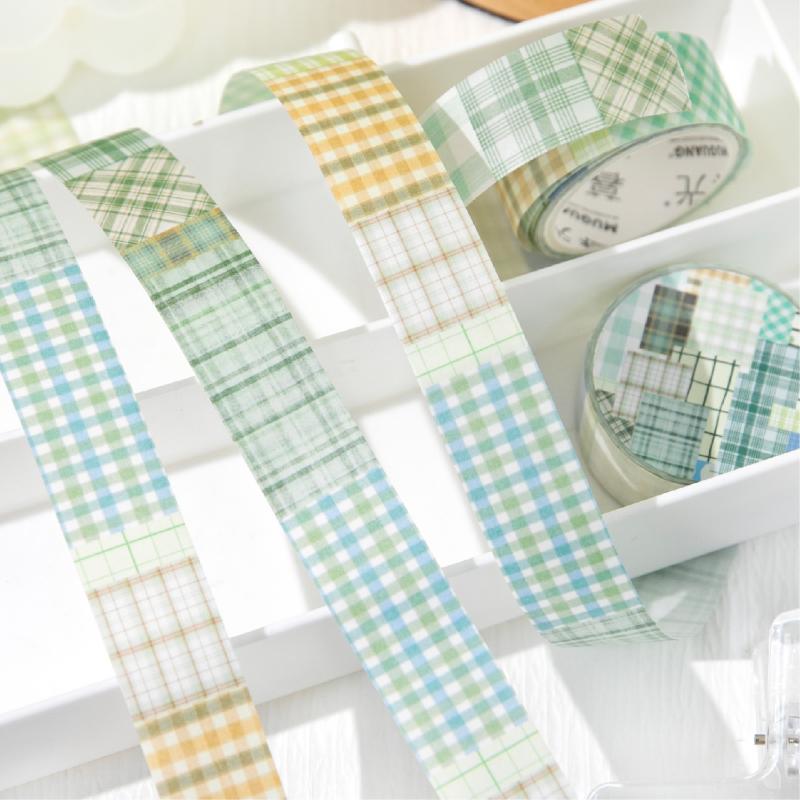 Journal GO 1.8x300cm Basic Grid Style Decorative Tape Striped Fragments Journaling Scrapbook Washi Tape School Stationery