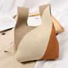 Reusable Shoulder Bag Shopping Bags Handmade Tote Bag Knit Handbag Knot Wrist Bag