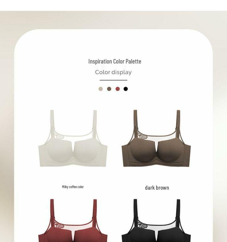 Rose Rendezvous: Red Seamless Push-Up Bra for Comfort and Enhancement