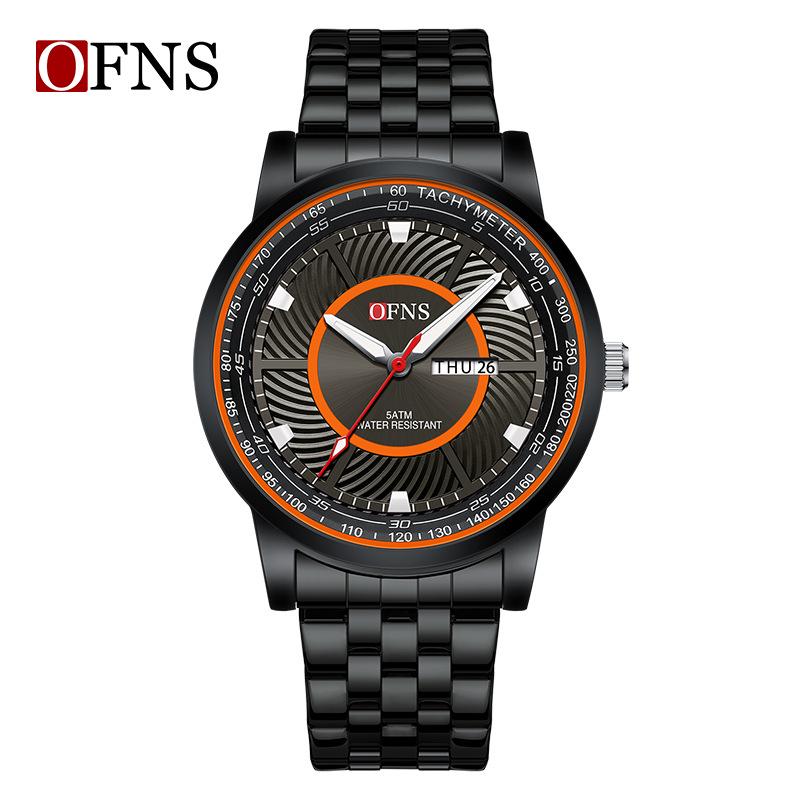Oufanni Men's Waterproof Quartz Watch - Trendy, Fashionable Business Wristwatch
