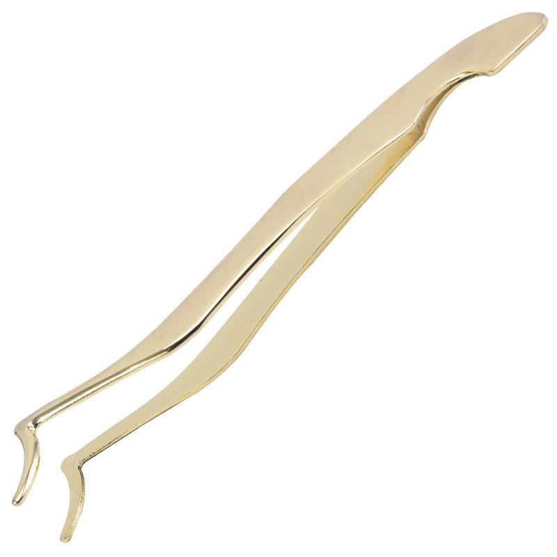 Multi-color Stainless Steel Eyelash Tweezers: New Style Round Head Safety Applicator Clamp