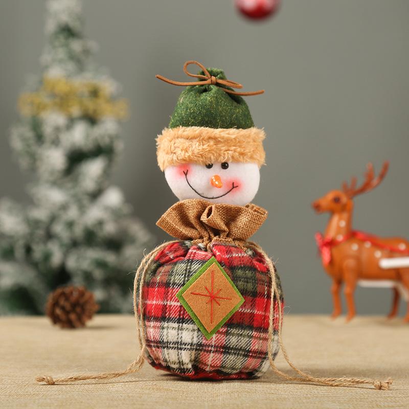 Christmas decorations Christmas Eve apple bag Christmas gift bag Christmas candy bag Christmas burlap embroidered gift bag