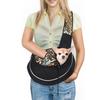 Oxford Pet Cat Dog Carrier Backpack Travel Single Shoulder Bag Breathable Mesh Travel Crossbody Bag for Small Dogs Puppy