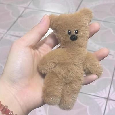 Quietschender Schlüsselanhänger Anhänger Cartoon süße Plüsch Puppe Spielzeug Kawaii weiche gefüllte Tasche Charme Dekorationen für Kinder Geschenk