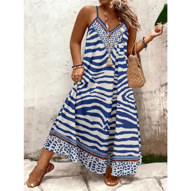 BITCED Women's Fashion Casual Sleeveless V-Neck Casual Dresses