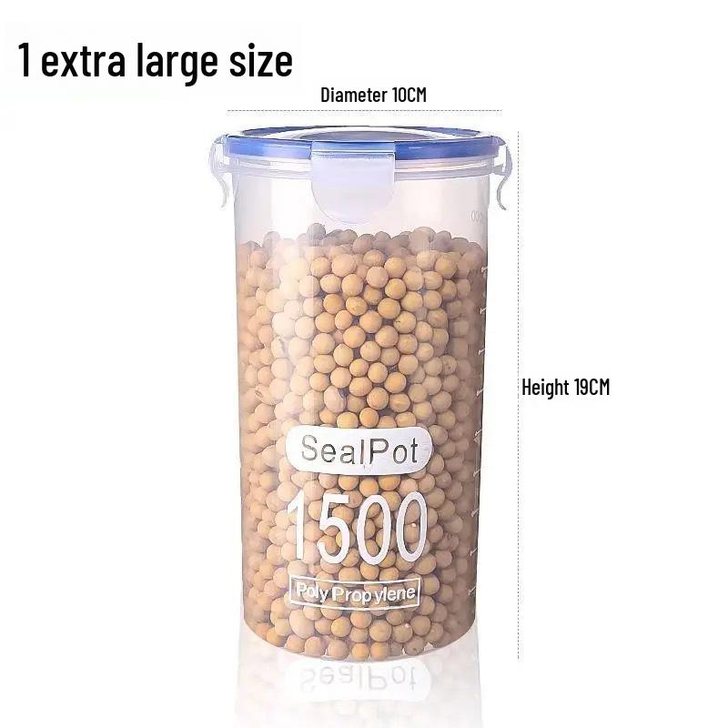 

Квадратный герметичный ящик для хранения зерна - влагонепроницаемые кухонные банки для сухих продуктов