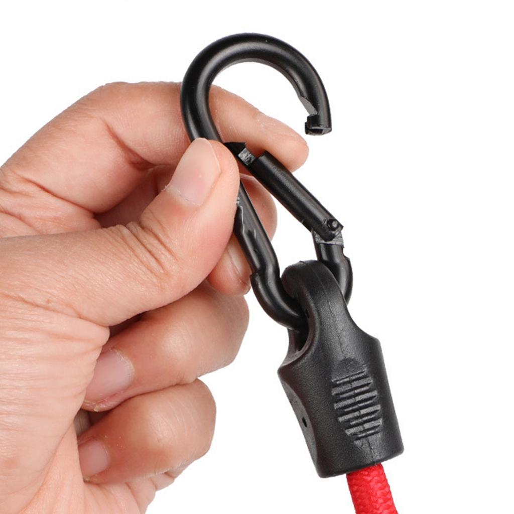 Napínací popruh s karabinou Bungee šňůra Gumový napínák Expandér Vázací popruh Popruh na zavazadla s karabinou