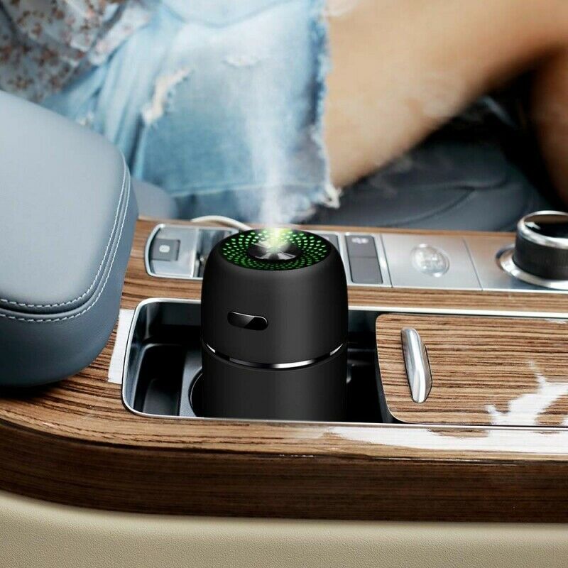 Mini USB Air Humidifier Aroma Diffuser Car Essential Oil Air Purifier with LED