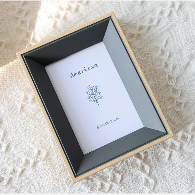 Modern Style Photo Frame Nordic Picture Frames Retro Resin  with Stand  Vertical Display for Living Room or Bedroom Decor