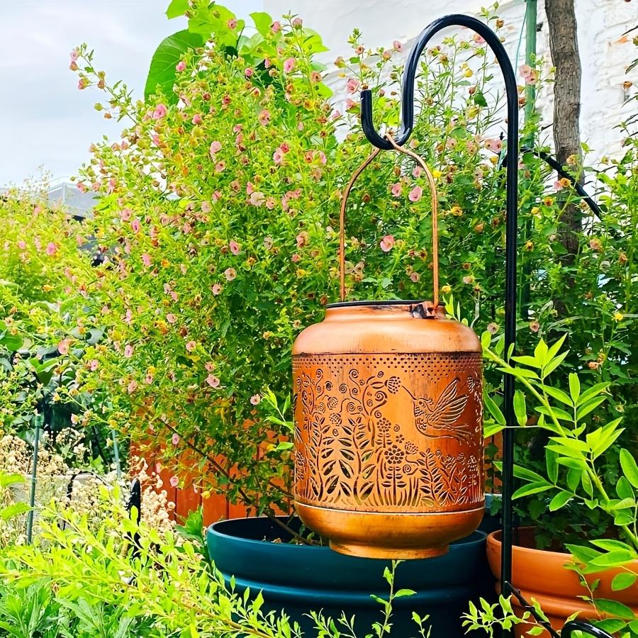 

1 шт. Колибри элемент Солнечный фонарь, подвесной солнечный свет женщины мужчины подарок металлический птица украшение светодиодный фонарь для двора Humming Bird