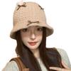 Women's Bow Knit Fisherman Hat - Sweet, Versatile, Casual Spring/Autumn Bucket Hat