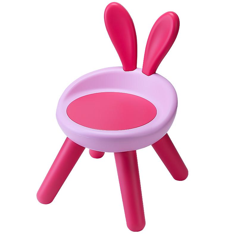 Children's Cute Squeaky Stool with Backrest - Ideal for Dining, Play, and Kindergarten