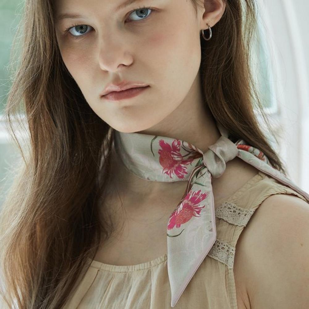 Ana Maison Romantic Waltz Silk Twilly Scarf Pmt 1382col.2