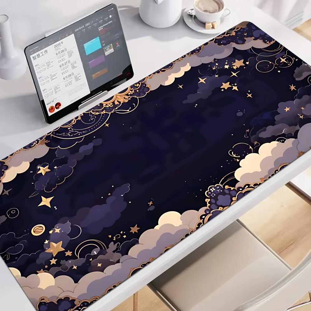 Dreamy Starry Sky Mouse Pad Large Gaming NonSlip Laptop Tablet Gamer Keyboard Table Cushion Mat Mini Pc Playmat